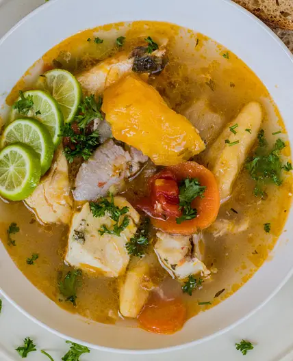 Trini style fish broth