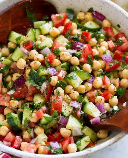 Chickpea Salad (no mayo)
