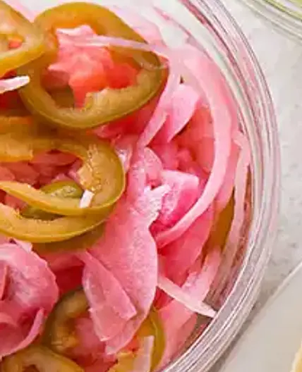 Pickled Onions & Jalapenos