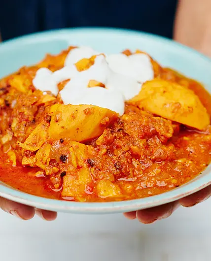Sweet potato vindaloo