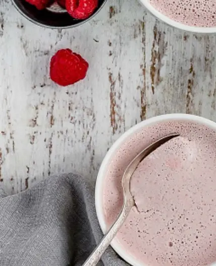 Raspberry Coconut Panna Cotta