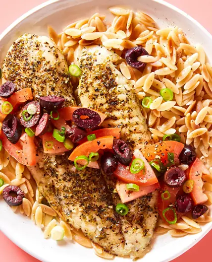 Brown Butter Za'atar Tilapia & Orzo