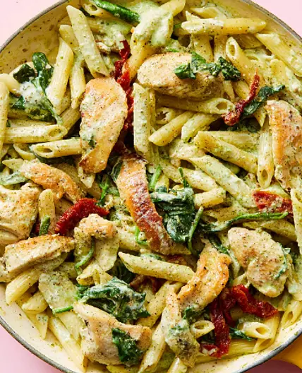 Creamy Pesto Chicken with Spinach