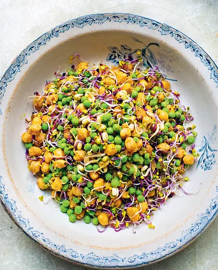 CHICKPEA, PEA, SPROUTED SEEDS