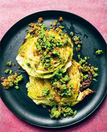 CABBAGE, BERBERE SPICE, CRUMBS