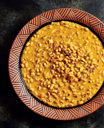 Kunde
(BLACK-EYED PEAS AND TOMATOES IN PEANUT SAUCE)