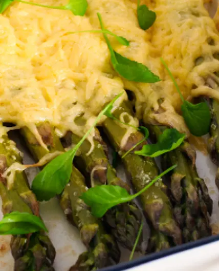 The Keto Guide - Cheesy Asparagus