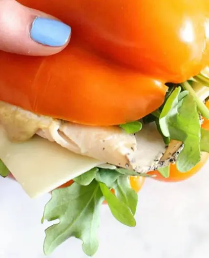 The Keto Guide - Bell Pepper Sandwich