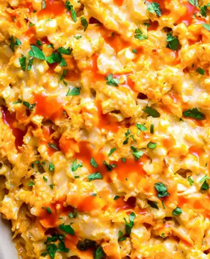 The Keto Guide - Buffalo Chicken Casserole