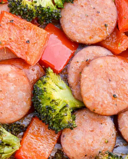 The Keto Guide - Sausage & Veggie Sheet Pan