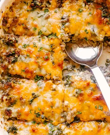 The Keto Guide - Ground Beef Casserole