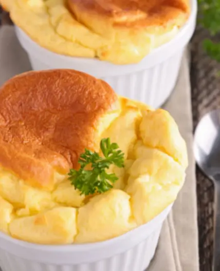 The Keto Guide - Ham & Cheddar Souffle