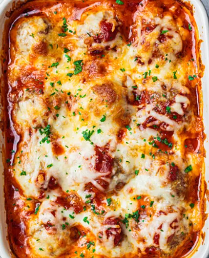 The Keto Guide - Chicken Parm Casserole