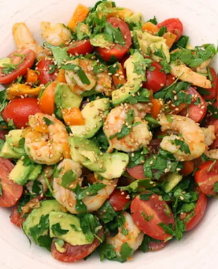 The Keto Guide - Shrimp Avocado Salad