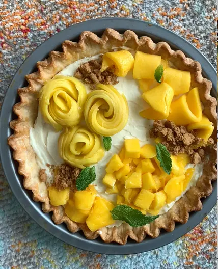 Mango Mascrapone Tart