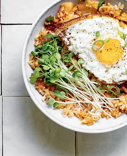 Fried Leftover Rice with Kimchi