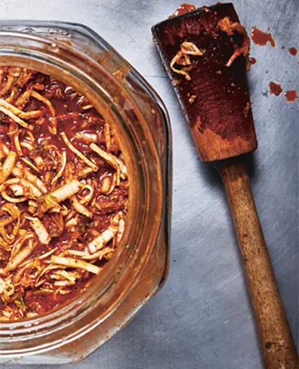 CLASSIC KIMCHI WITH CHINESE CABBAGE AND RHUBARB