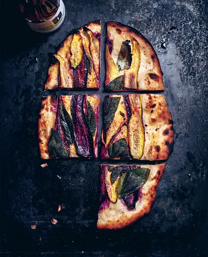 FLATBREAD with carrots and sage