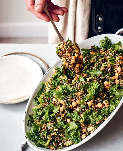 TOASTED QUINOA SALAD AND PIRI-PIRI DRESSING