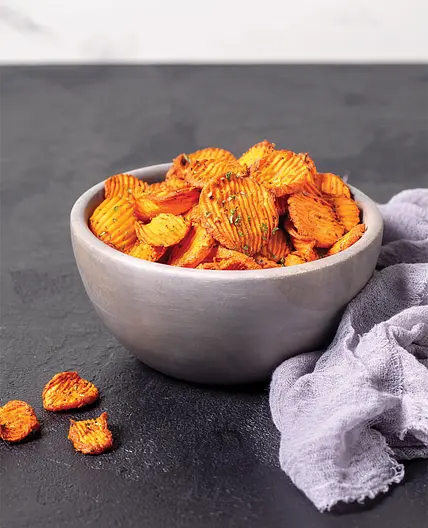 Baked Cajun
CARROT CHIPS