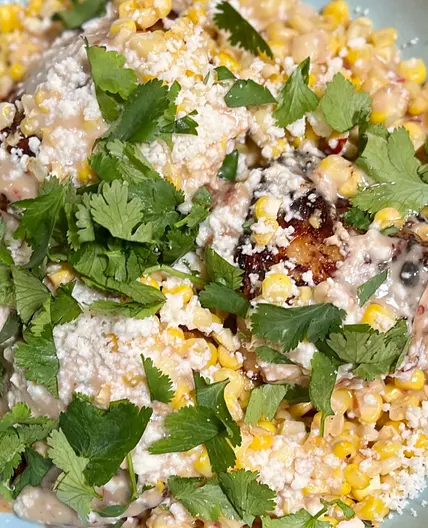 Roasted Chicken Thighs with Sweet Corn & Coconut Caramel