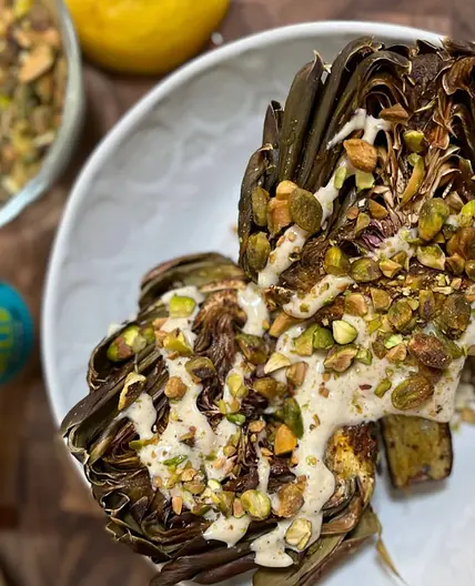 Air Fried Belize Spiced Artichokes