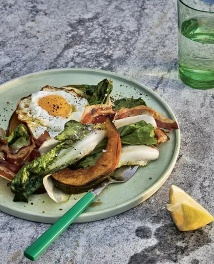 Roasted Squash aux Lardons