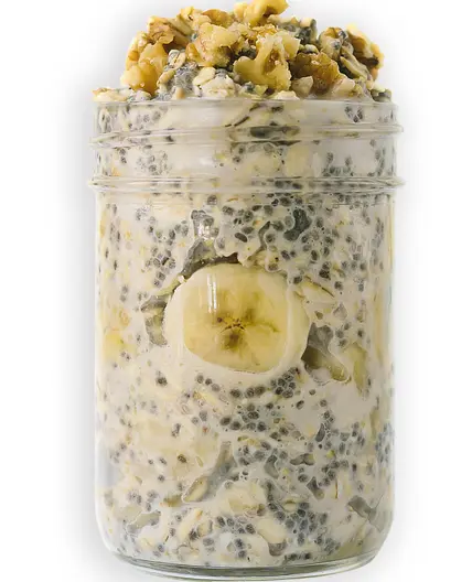 Banana walnut explosion oats