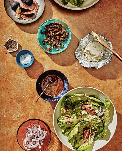a really great salad with lots of options