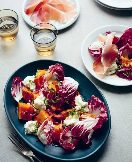 Agrodolce squash platter