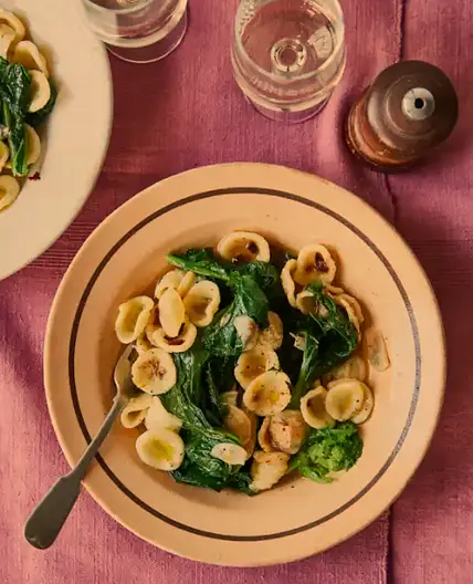 Orecchiette with Greens and Anchovies