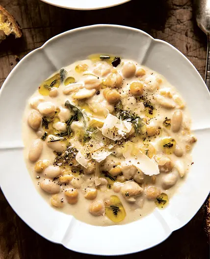olive oil–braised beans