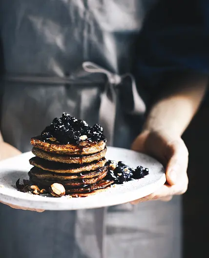 BANANA + OAT + CARDAMOM PANCAKES