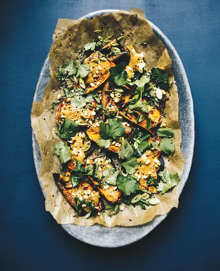 THAI PEANUT SWEET POTATO SKINS