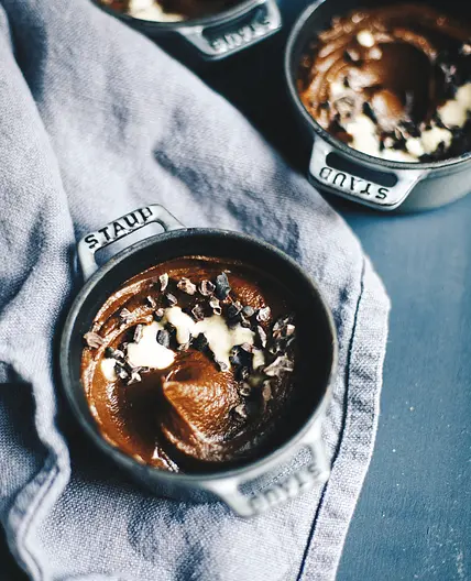 CHOCOLATE + TAHINI + SWEET POTATO MOUSSE