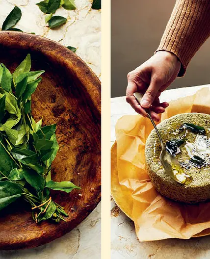 GUJARATI MOONG DAL DHOKLA Steamed Lentil Cake with Ginger & Curry Leaves