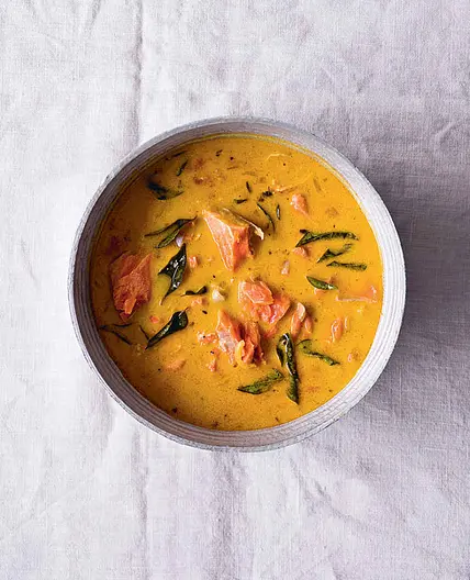 MEEN CURRY BAKED COCONUT AND TAMARIND SALMON