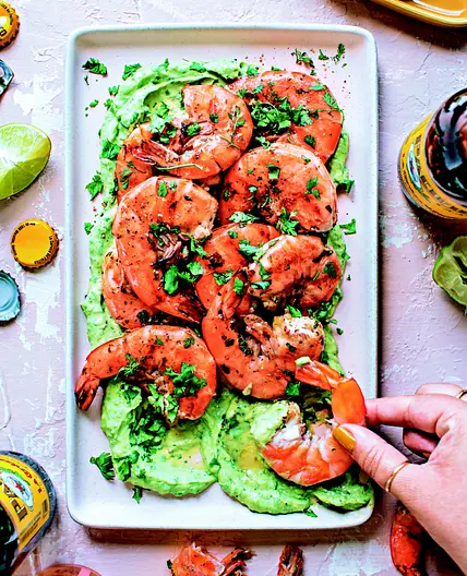 Citrus Shrimp with Avocado Crema