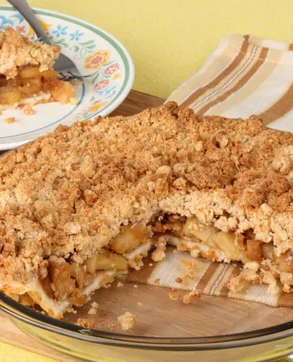 Apple Crumb Pie with a True Lemon Crust