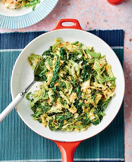 STIR-FRIED SAVOY CABBAGE