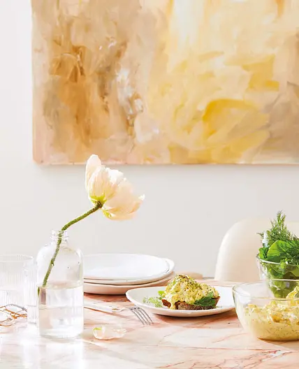 simple egg salad with lots of dill