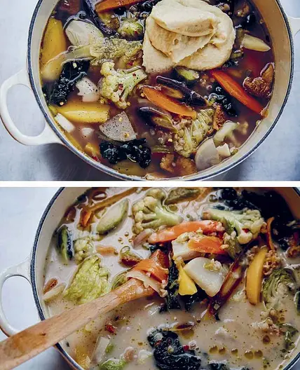 Celery Root, Cracked Wheat, and Every- Fall-Vegetable-You-Can-Find Chowder