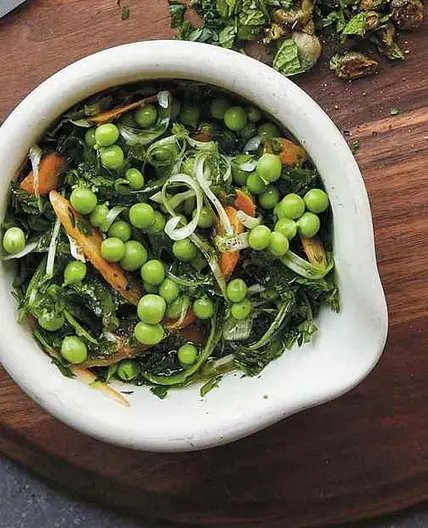 English Pea and Pickled Carrot Salsa Verde
