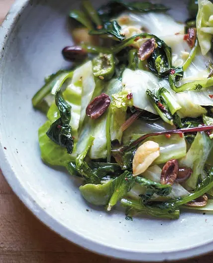 Sautéed Greens with Olives (Misticanza)