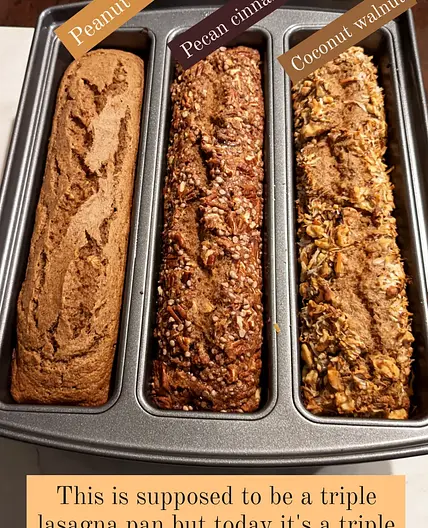 Banana PB Oat Muffins