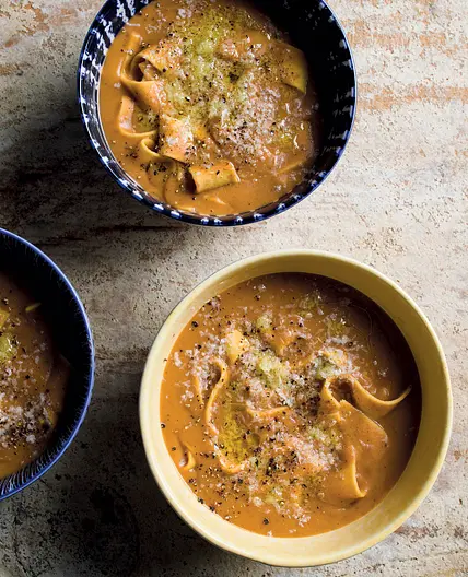 Italian Bean Soup with Fresh Pasta