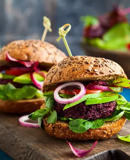 Burger végé au steak de betterave