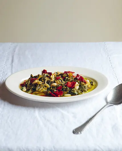 Mixed Winter Greens and Beans