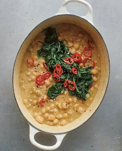 Chickpeas cacio e pepe