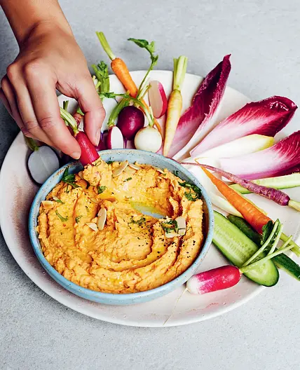 Harissa butterbean houmous